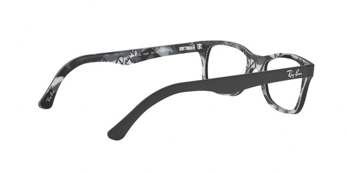 Eyeglasses Ray-Ban RX 5228 (5405) - RB 5228 5405 color top mat black on tex camuflage shape square lenses demo lens