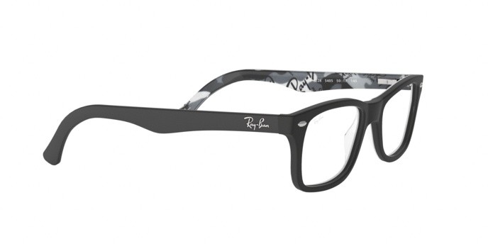Eyeglasses Ray-Ban RX 5228 (5405) - RB 5228 5405 color top mat black on tex camuflage shape square lenses demo lens