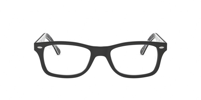 Eyeglasses Ray-Ban RX 5228 (5405) - RB 5228 5405 color top mat black on tex camuflage shape square lenses demo lens