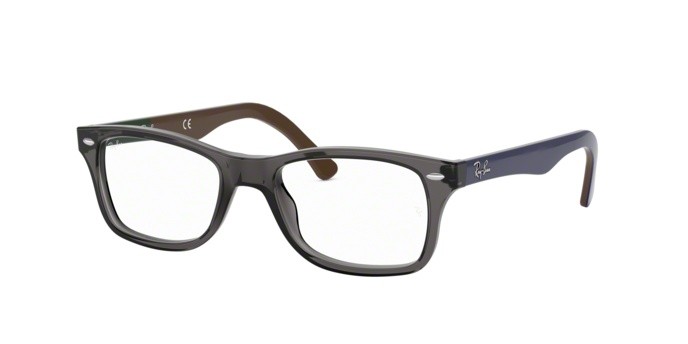 Eyeglasses Ray-Ban RX 5228 (5546) - RB 5228 5546 color grey shape square lenses demo lens