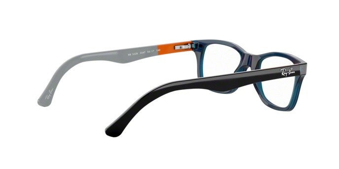 Brillen Ray-Ban RX 5228 (5547) - RB 5228 5547 farbe blue form quadratisch gläser demo lens