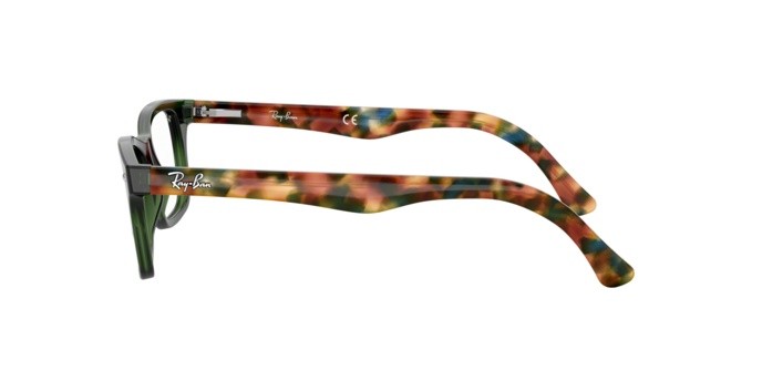 Brillen Ray-Ban RX 5228 (5630) - RB 5228 5630 farbe opal green form quadratisch gläser demo lens