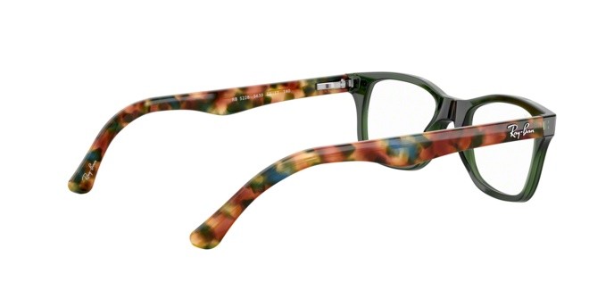 Brillen Ray-Ban RX 5228 (5630) - RB 5228 5630 farbe opal green form quadratisch gläser demo lens