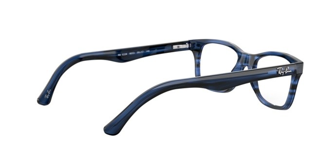 Occhiali da vista Ray-Ban RX 5228 (8053) - RB 5228 8053 colore striped blue forma quadrato lenti demo lens