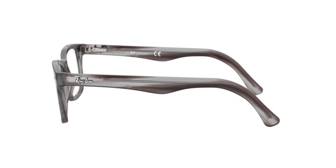 Brillen Ray-Ban RX 5228 (8055) - RB 5228 8055 farbe striped grey form quadratisch gläser demo lens