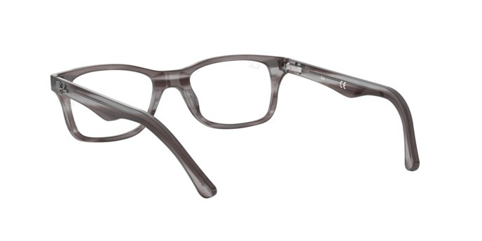 Brillen Ray-Ban RX 5228 (8055) - RB 5228 8055 farbe striped grey form quadratisch gläser demo lens