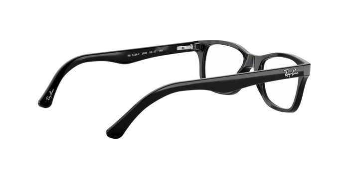 Occhiali da vista Ray-Ban RX 5228F (2000) - RB 5228F 2000 colore shiny black forma quadrato lenti demo lens