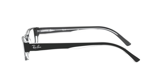 Brillen Ray-Ban RX 5246 (2034) - RB 5246 2034 farbe top black on transparent form rechteckig gläser demo lens