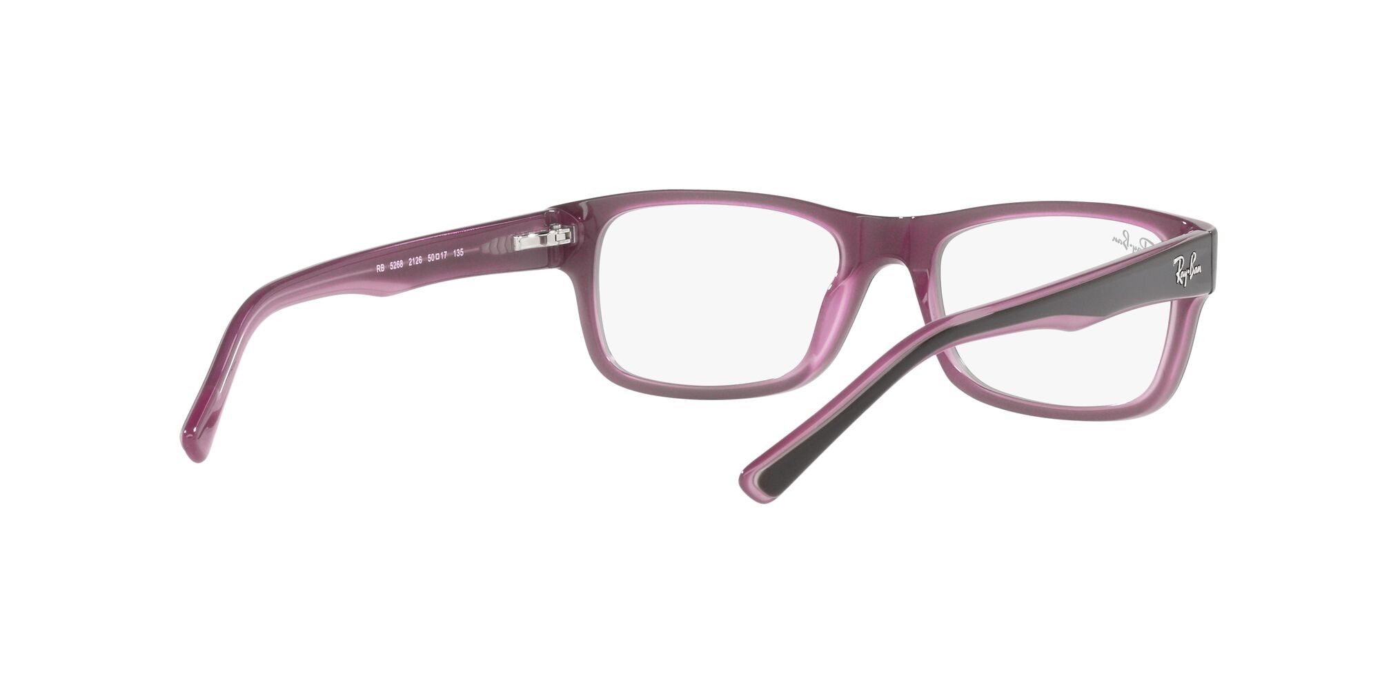Brillen Ray-Ban RX 5268 (2126) - RB 5268 2126 farbe marrone su rosa opalino form quadratisch gläser lente demo