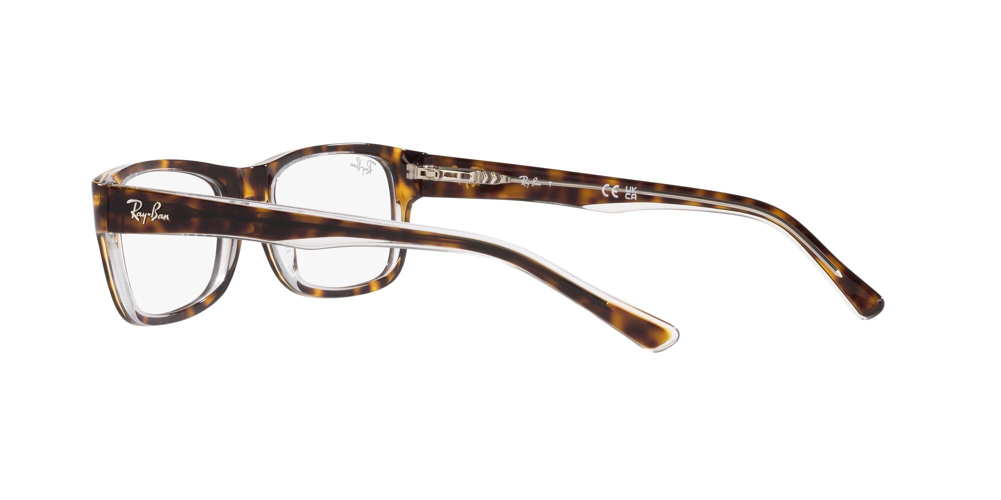 Brillen Ray-Ban RX 5268 (5082) - RB 5268 5082 farbe havana su trasparente form quadratisch gläser lente demo
