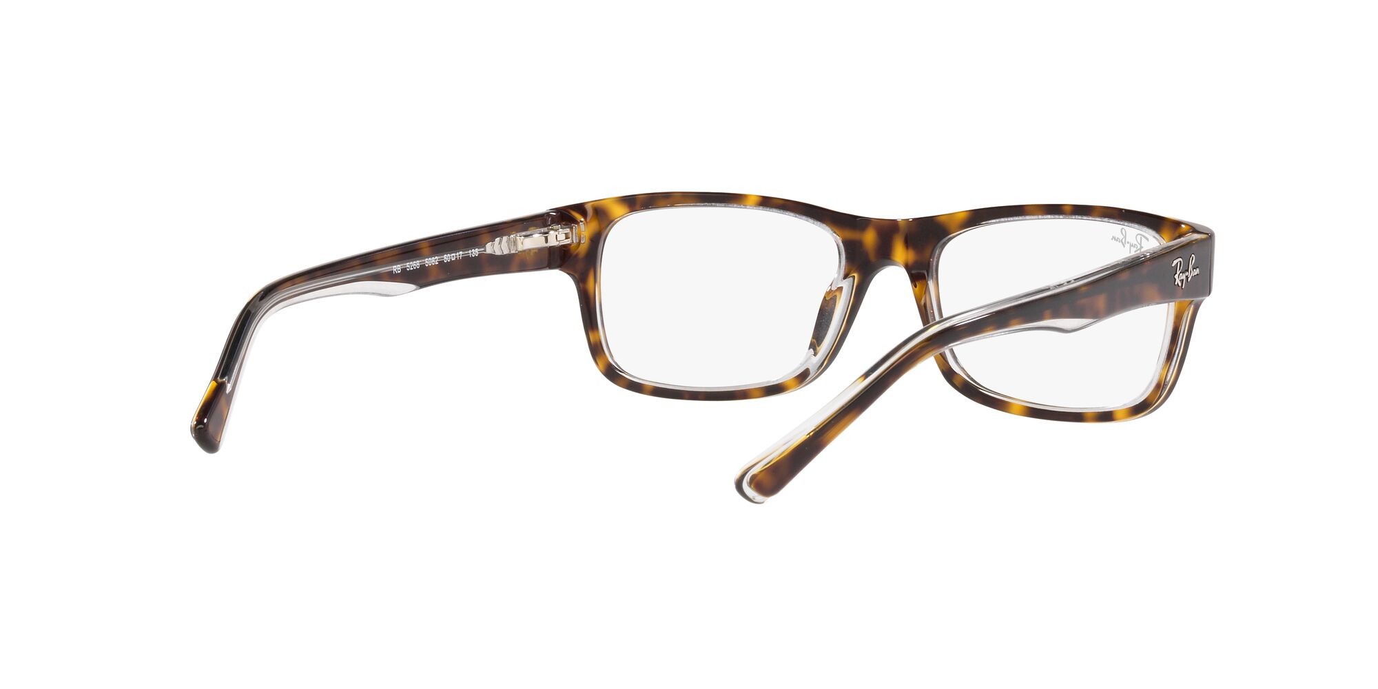 Brillen Ray-Ban RX 5268 (5082) - RB 5268 5082 farbe havana su trasparente form quadratisch gläser lente demo