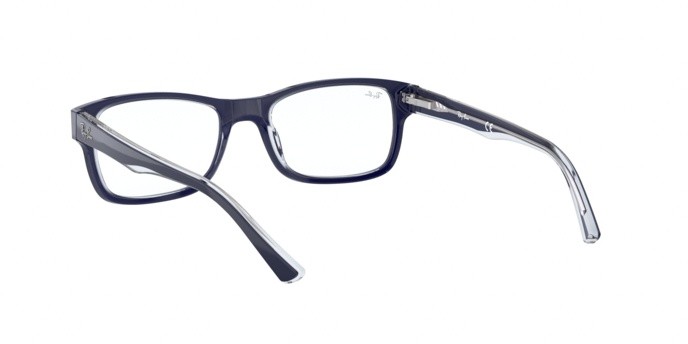 Brillen Ray-Ban RX 5268 (5739) - RB 5268 5739 farbe top blue on trasparent form rechteckig gläser demo lens