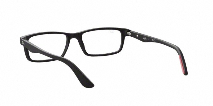 Eyeglasses Ray-Ban RX 5277 (2077) - RB 5277 2077 color sandblasted black shape rectangle lenses demo lens