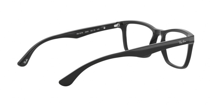 Occhiali da vista Ray-Ban RX 5279 (2000) - RB 5279 2000 colore shiny black forma quadrato lenti demo lens
