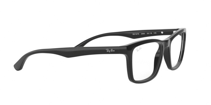Occhiali da vista Ray-Ban RX 5279 (2000) - RB 5279 2000 colore shiny black forma quadrato lenti demo lens