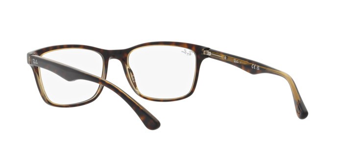 Brillen Ray-Ban RX 5279 (8285) - RB 5279 8285 farbe havana su giallo trasparente form quadratisch gläser trasparente