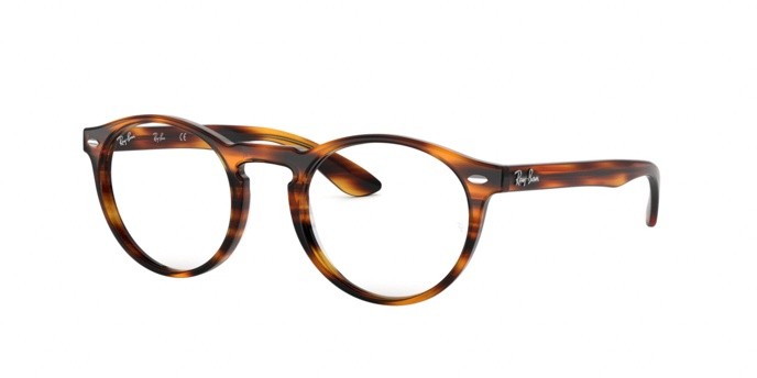 Brillen Ray-Ban RX 5283 (2144) - RB 5283 2144 farbe striped havana form pantos gläser demo lens