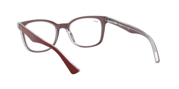 Occhiali da vista Ray-Ban RX 5285 (5738) - RB 5285 5738 colore top bordeaux on trasparent forma quadrato lenti demo lens