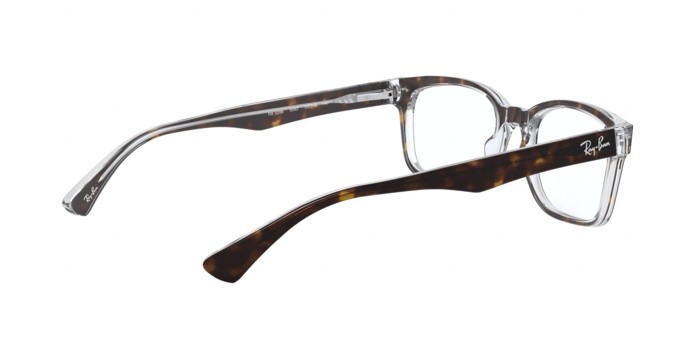 Occhiali da vista Ray-Ban RX 5286 (5082) - RB 5286 5082 colore top havana on transparent forma quadrato lenti demo lens