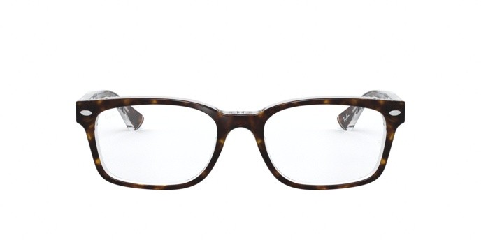 Occhiali da vista Ray-Ban RX 5286 (5082) - RB 5286 5082 colore top havana on transparent forma quadrato lenti demo lens