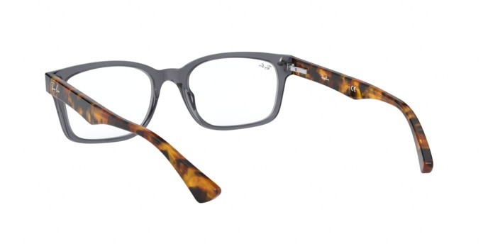 Eyeglasses Ray-Ban RX 5286 (5629) - RB 5286 5629 color shiny opal grey shape square lenses demo lens