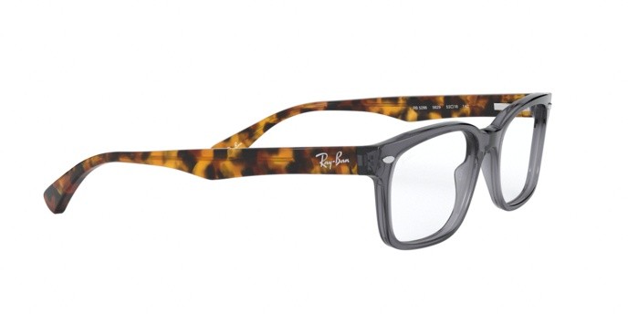 Eyeglasses Ray-Ban RX 5286 (5629) - RB 5286 5629 color shiny opal grey shape square lenses demo lens