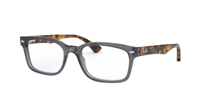 Eyeglasses Ray-Ban RX 5286 (5629) - RB 5286 5629 color shiny opal grey shape square lenses demo lens