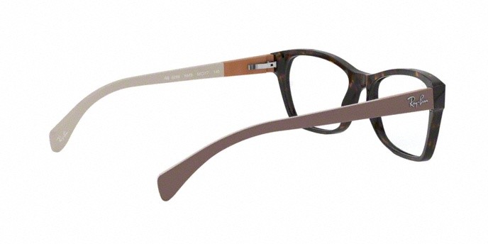 Brillen Ray-Ban RX 5298 (5549) - RB 5298 5549 farbe havana form schmetterling gläser demo lens
