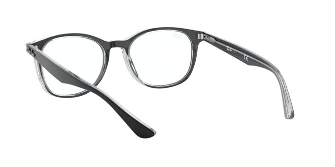 Brillen Ray-Ban RX 5356 (2034) - RB 5356 2034 farbe top black on transparent form quadratisch gläser demo lens