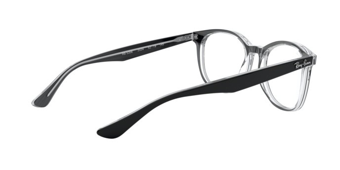Brillen Ray-Ban RX 5356 (2034) - RB 5356 2034 farbe top black on transparent form quadratisch gläser demo lens