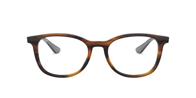 Brillen Ray-Ban RX 5356 (5607) - RB 5356 5607 farbe shiny havana form quadratisch gläser demo lens