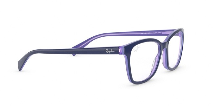 Occhiali da vista Ray-Ban RX 5362 (5776) - RB 5362 5776 colore top blue/lt blue/transp violet forma quadrato lenti demo lens