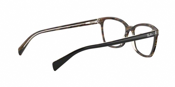 Brillen Ray-Ban RX 5362 (5912) - RB 5362 5912 farbe top havana/brown/yellow form schmetterling gläser demo lens