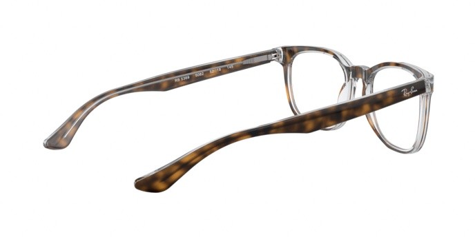 Brillen Ray-Ban RX 5369 (5082) - RB 5369 5082 farbe top havana on transparent form quadratisch gläser demo lens