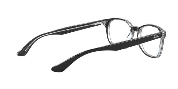 Occhiali da vista Ray-Ban RX 5375 (2034) - RB 5375 2034 colore top black on transparent forma quadrato lenti demo lens
