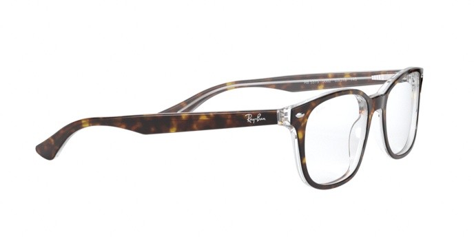 Occhiali da vista Ray-Ban RX 5375 (5082) - RB 5375 5082 colore top havana on transparent forma quadrato lenti demo lens