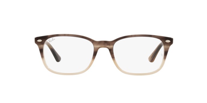 Brillen Ray-Ban RX 5375 (8107) - RB 5375 8107 farbe gradient brown havana form quadratisch gläser demo lens