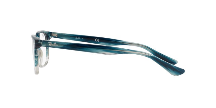Occhiali da vista Ray-Ban RX 5375 (8146) - RB 5375 8146 colore gradient turquoise havana forma quadrato lenti demo lens