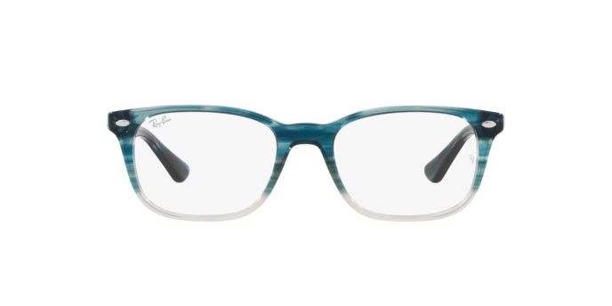 Occhiali da vista Ray-Ban RX 5375 (8146) - RB 5375 8146 colore gradient turquoise havana forma quadrato lenti demo lens