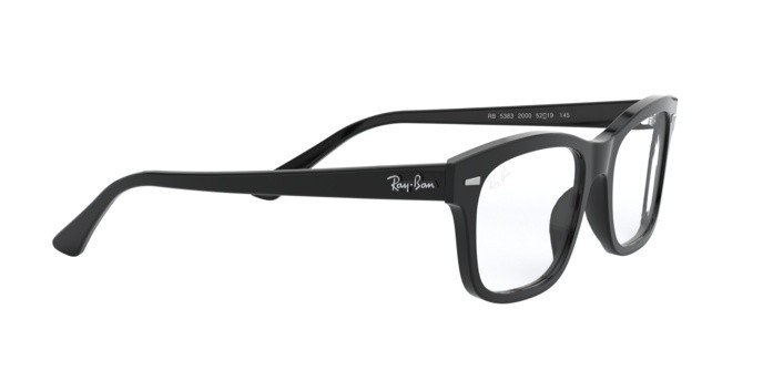 Brillen Ray-Ban Mr Burbank RX 5383 (2000) - RB 5383 2000 farbe black form rechteckig gläser demo lens