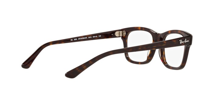 Eyeglasses Ray-Ban Mr Burbank RX 5383 (2012) - RB 5383 2012 color havana shape rectangle lenses demo lens