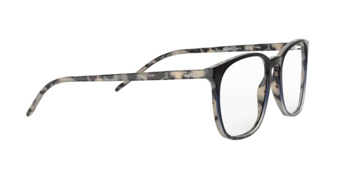 Occhiali da vista Ray-Ban RX 5387 (5872) - RB 5387 5872 colore blue gradient havana beige forma quadrato lenti demo lens