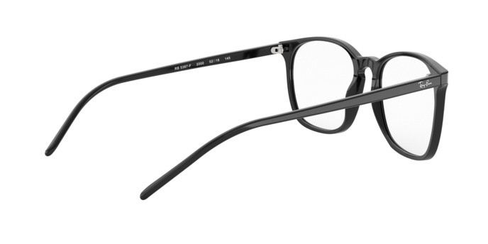 Brillen Ray-Ban RX 5387F (2000) - RB 5387F 2000 farbe black form quadratisch gläser demo lens
