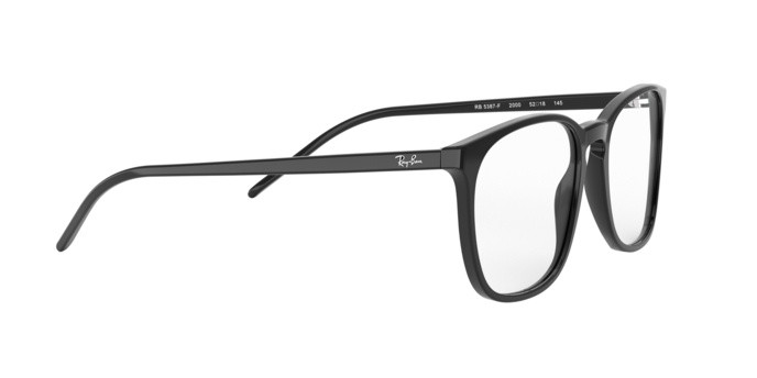 Brillen Ray-Ban RX 5387F (2000) - RB 5387F 2000 farbe black form quadratisch gläser demo lens