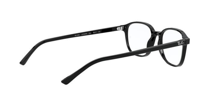 Occhiali da vista Ray-Ban Leonard RX 5393 (2000) - RB 5393 2000 colore black forma quadrato lenti demo lens