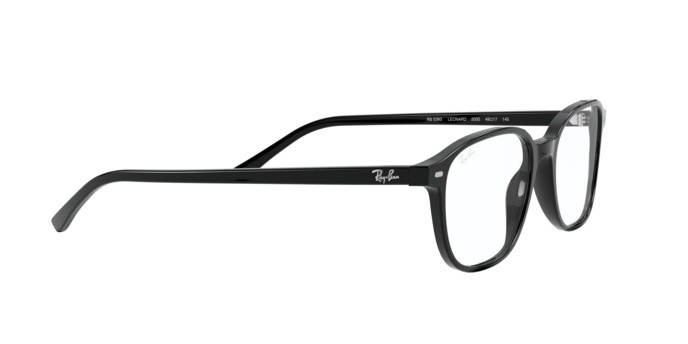 Occhiali da vista Ray-Ban Leonard RX 5393 (2000) - RB 5393 2000 colore black forma quadrato lenti demo lens