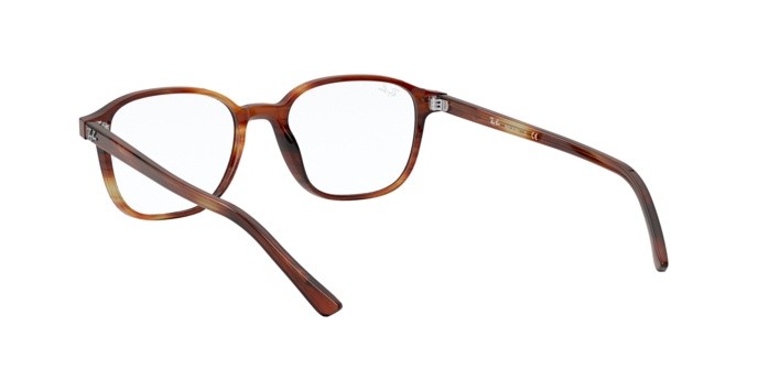 Brillen Ray-Ban Leonard RX 5393 (2144) - RB 5393 2144 farbe striped havana form quadratisch gläser demo lens