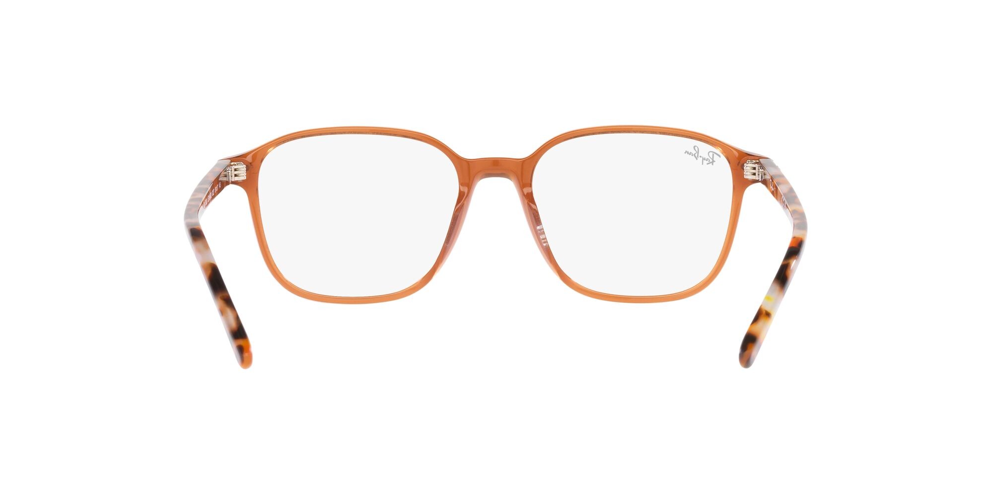 Brillen Ray-Ban Leonard RX 5393 (8227) - RB 5393 8227 farbe marrone trasparente form quadratisch gläser lente demo