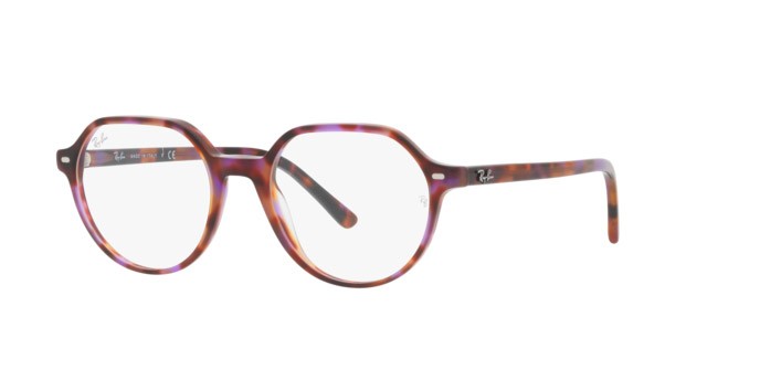 Brillen Ray-Ban Thalia RX 5395 (8175) - RB 5395 8175 farbe brown & violet havana form quadratisch gläser demo lens