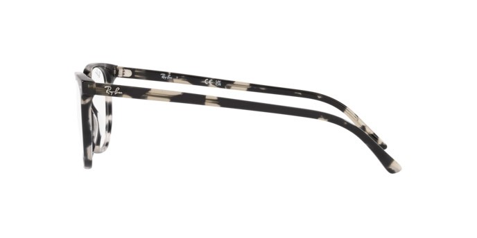Occhiali da vista Ray-Ban Elliot RX 5397 (8117) - RB 5397 8117 colore havana grigio forma irregolare lenti lente demo